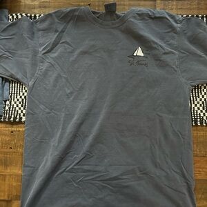 St. Thomas Virgin Islands Men's Heavyweight Blue Graphic T-Shirt